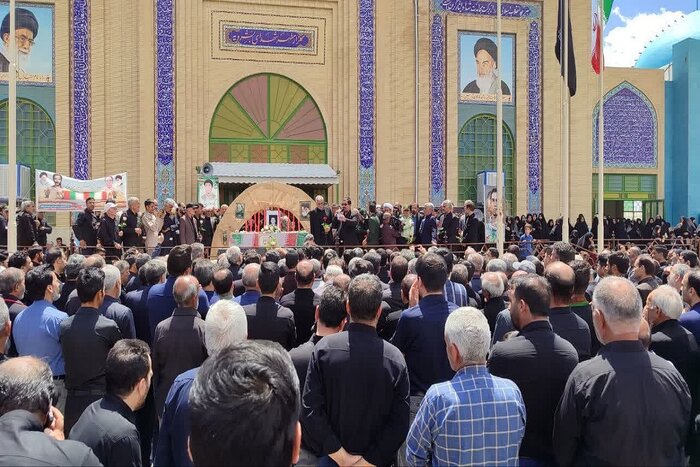 پیکر شهید محمد مهدی فانی در بشرویه آرام گرفت + فیلم