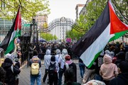 Propalestinos se manifiestan en la Universidad estadounidense de Michigan