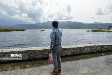 Aumenta el nivel de agua del lago Zaribar