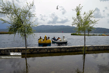 Aumenta el nivel de agua del lago Zaribar