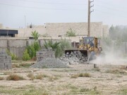 رفع تصرف اراضی  قلعه تاریخی ماهدشت کرج