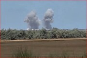 شلیک ۶ راکت به مواضع صهیونیست‌ها در منطقه «کرم ابوسالم» + فیلم