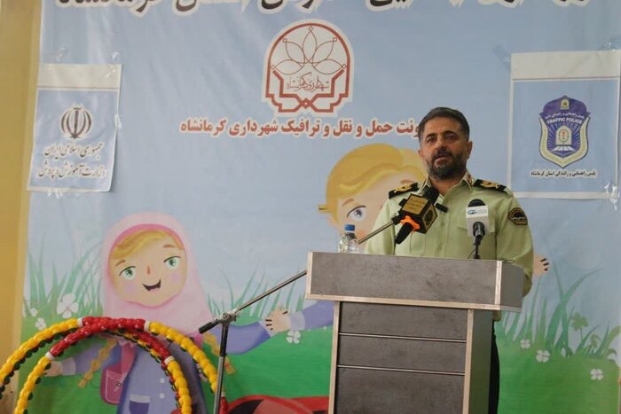 اولین مدرسه آموزش ترافیک استان کرمانشاه افتتاح شد