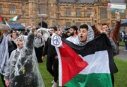 دانشجویان حامی فلسطین در دانشگاه آمستردام هلند تحصن کردند
