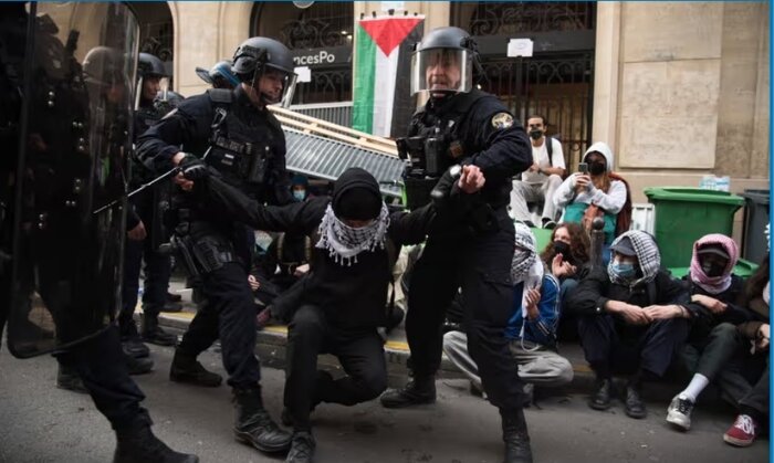 Guardian: Filistin yanlısı öğrenci protestoları Avrupa'da yayılıyor