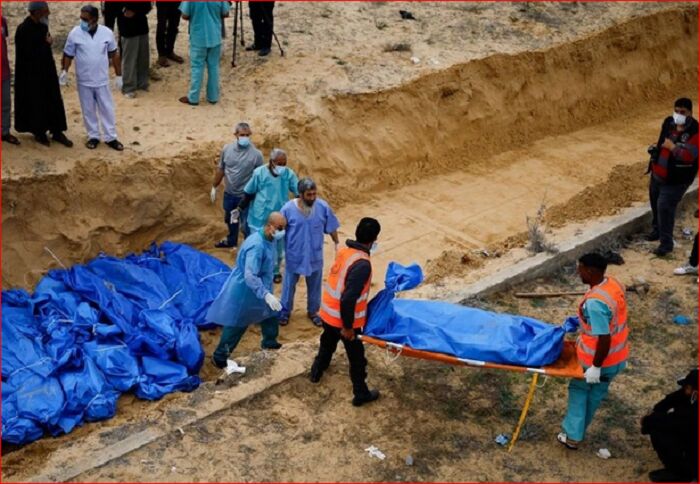 49 bodies found in new Gaza mass grave, some 'without heads'