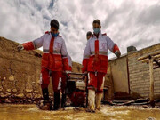 امدادرسانی ۷۴ نیروی امدادی هلال احمر در مناطق سیل زده خراسان رضوی