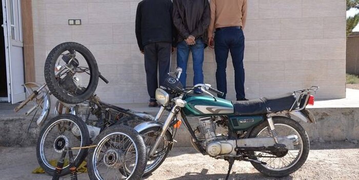 سارق حرفه ای موتور سیکلت در شهرری دستگیر شد