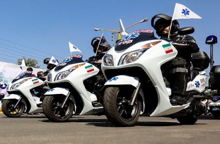 ۱۴۰ دستگاه موتورسیکلت ناوگان موتوری خانه‌های بهداشت فارس رونمایی شد
