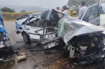 تصادف در جاده اراک - خمین ۲ کشته و پنج مصدوم برجا گذاشت