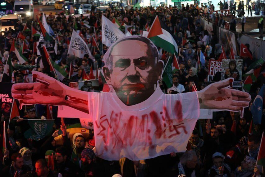В Стамбуле прошел митинг в поддержку палестинцев в секторе Газа