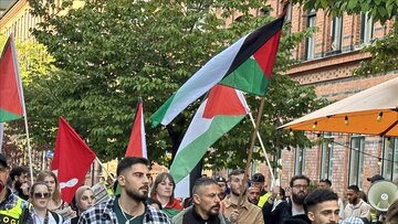 دانشجویان سوئدی در حمایت از فلسطین در سراسر این کشور تظاهرات کردند