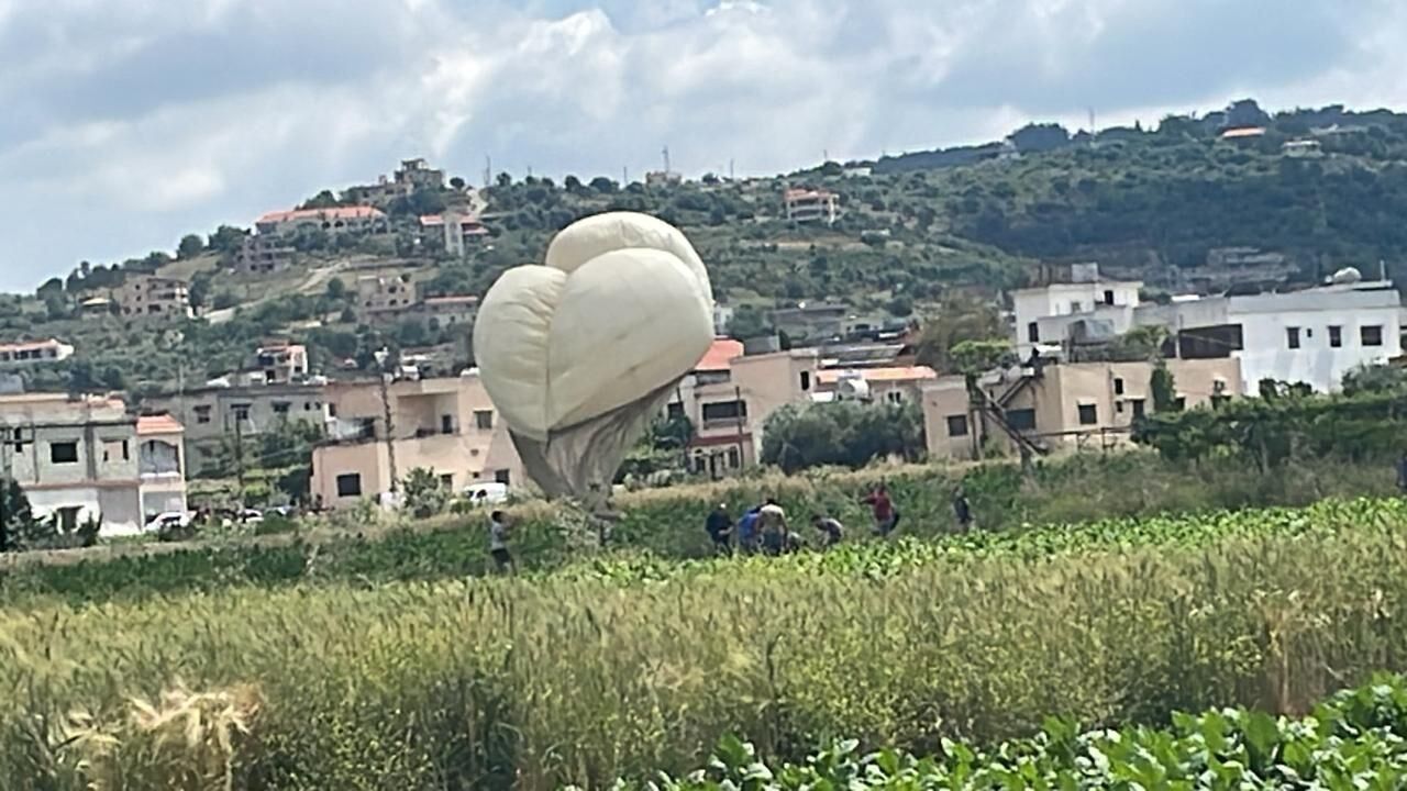 Hezbolá derriba un globo espía sionista en territorio libanés