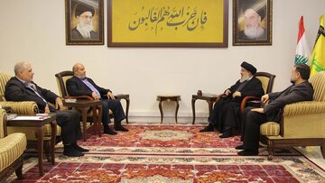 هیات حماس با دبیرکل حزب الله لبنان دیدار کرد