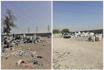 جمع‌آوری یک واحد آلاینده تفکیک ضایعات در اسلامشهر