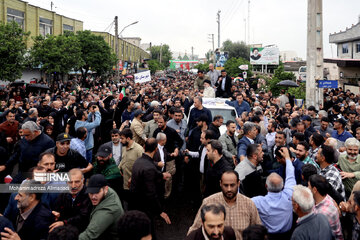 Le président Ebrahim Raissi en visite au Mazandaran le jeudi 16 mai 2024 au nord de l’Iran