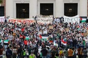 حامیان فلسطین در واشنگتن و نیویورک تظاهرات کردند