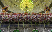 گل آرایی آستان مقدس عبدالعظیم حسنی به مناسبت میلاد حضرت علی بن موسی الرضا (ع)