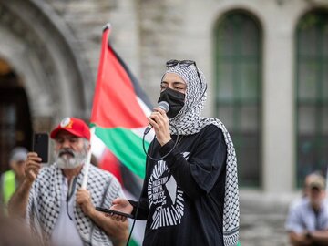 تظاهرات حامیان فلسطین در خیابان‌های کانادا برای سی‌ودومین هفته متوالی