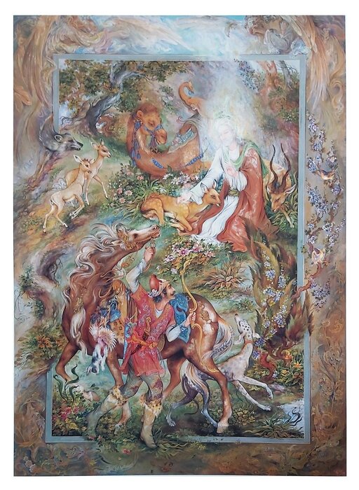 استاد فرشچیان شمایل امام رضا (ع) را خواب دید و نقاشی کرد