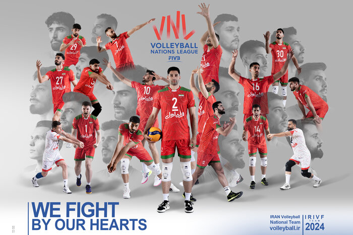 رونمایی از پوستر تیم ملی والیبال + عکس