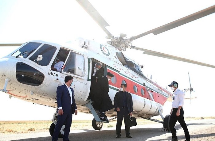 El helicóptero que transportaba al presidente Raisi realizó un aterrizaje forzoso