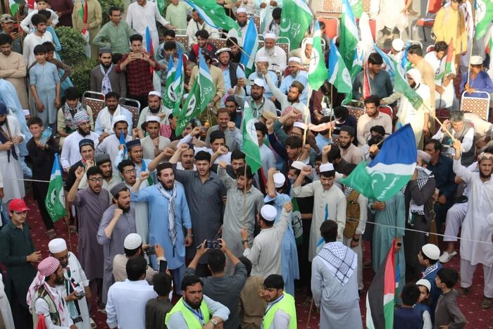 اجتماع بزرگ پاکستانی‌ها در حمایت از مردم غزه