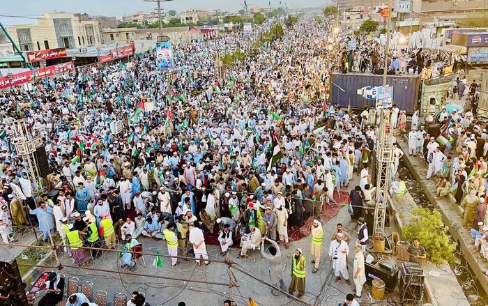 اجتماع بزرگ پاکستانی‌ها در حمایت از مردم غزه