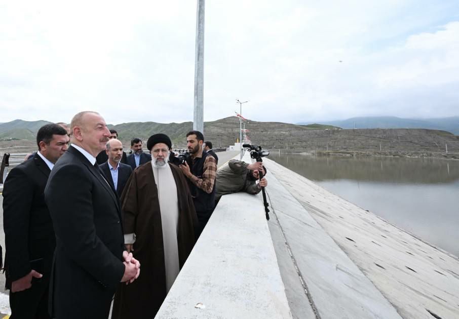 Президенты Ирана и Азербайджана открыли плотину Гыз-Каласы