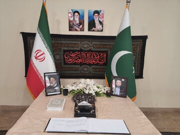 Pakistan’s PM visits Iran’s embassy to offer condolences on Raisi’s martyrdom