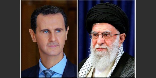 الرئيس السوري: نعرب عن بالغ اﻷسف والمواساة فی وفاة اية الله رئيسي