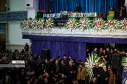 مراسم توديع جثمان سيد شهداء الخدمة في مصلى "الامام الخميني" بطهران