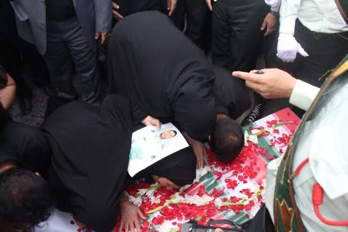 پیکر شهید "مسعود کرمی" در کرمانشاه تشییع و تدفین شد