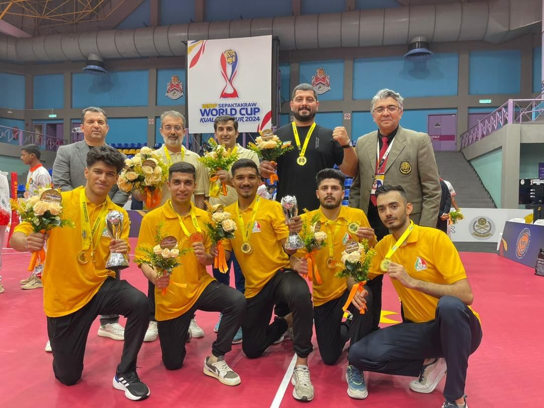 ايران تفوز بميداليتين ذهبيتين في مباریات "سيباك تاكرو" العالمیة