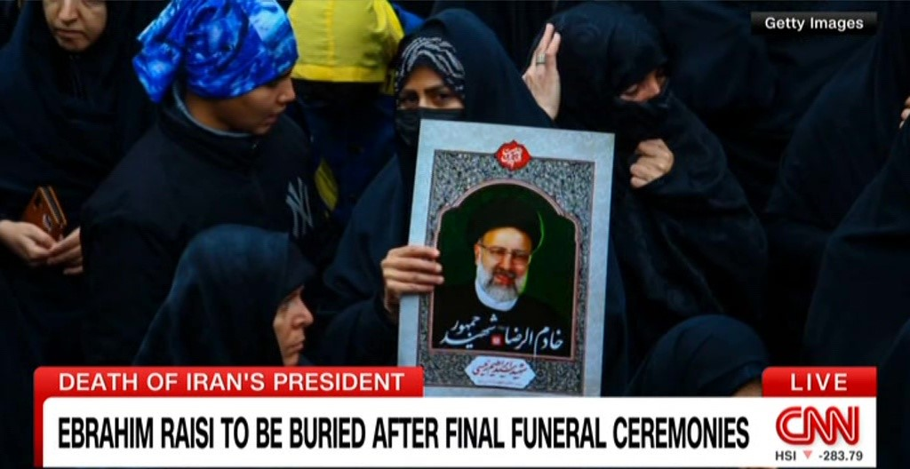 بازتاب مراسم تشییع شهدای خدمت در بیرجند در شبکه خبری سیانان