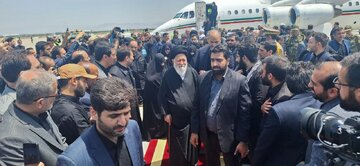 Martyr President Raisi's family members arrive in Mashhad