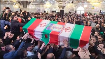 Iran’s martyred FM laid to rest at Abdol-Azim shrine near Tehran