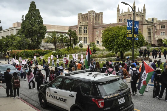 تحصن معترضان حامی فلسطین در دانشگاه کالیفرنیا و ادامه اعتراضات دانشجویی در هاروارد