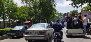 ترافیک سنگین در مسیر منتهی به محل خاکسپاری شهید «رحمتی»