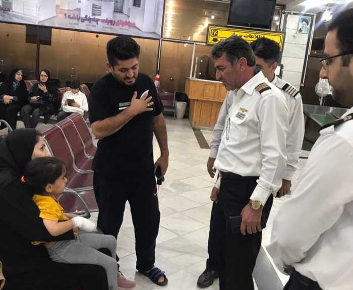 همکاری تحسین برانگیز فرودگاه دزفول برای انتقال دختربچه قطع عضو شده
