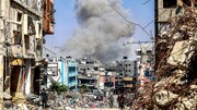 بمباران و حملات توپخانه‌ای جنون‌آمیز رژیم صهیونیستی به غزه