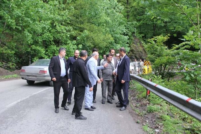 زیباترین جاده گردشگری مازندران گرفتار رانش زمین