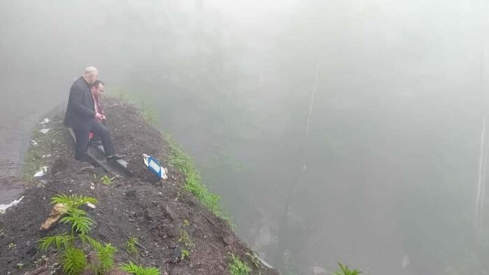 زیباترین جاده گردشگری مازندران گرفتار رانش زمین