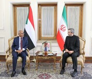 باقري يستقبل وزير الخارجية السوداني في طهران