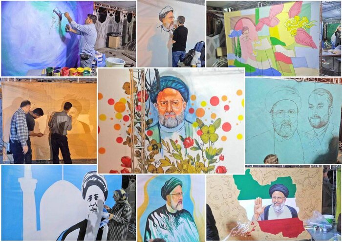 خلق ۱۰ نقاشی دیواری با یاد و نام شهیدان خدمت در پایتخت