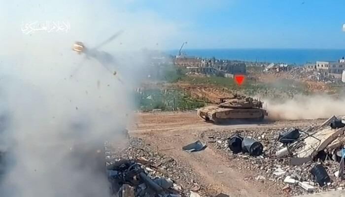 شکار ۲ تانک «مرکاوا» رژیم اسرائیل در نوار غزه