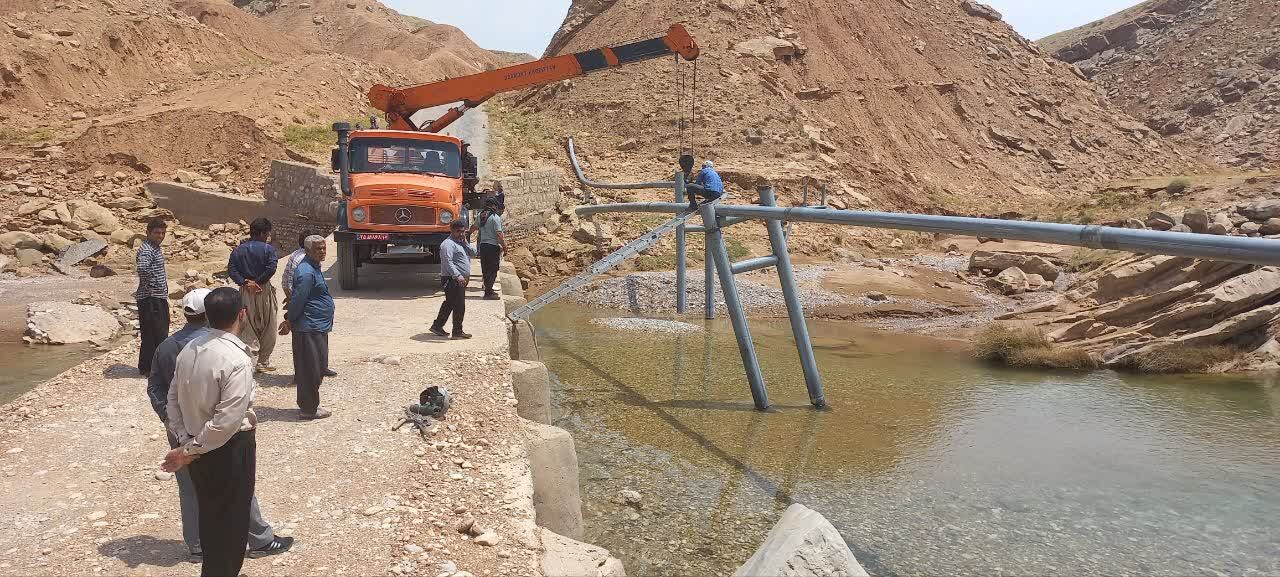 خط انتقال آب روستای میدان دزفول بازسازی شد خط انتقال آب روستای میدان دزفول بازسازی شد