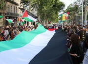 فریاد اعتراض شهروندان بارسلون و مادرید: اسرائیل، قاتل مردم فلسطین+فیلم