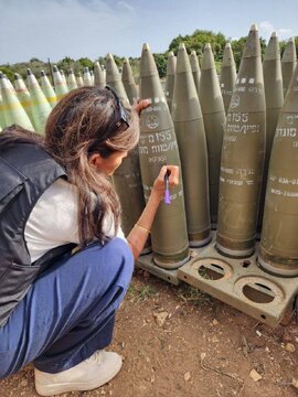 Nikki Haley signs Israeli bombs
