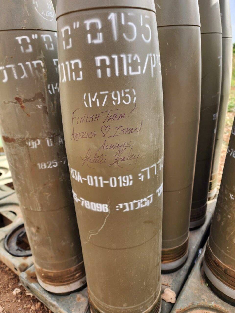 Nikki Haley signs Israeli bombs Nikki Haley signs Israeli bombs